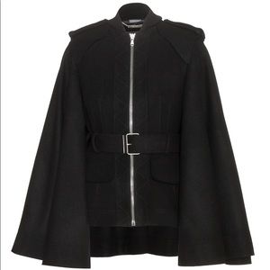Alexander McQueen Wool Cape Coat